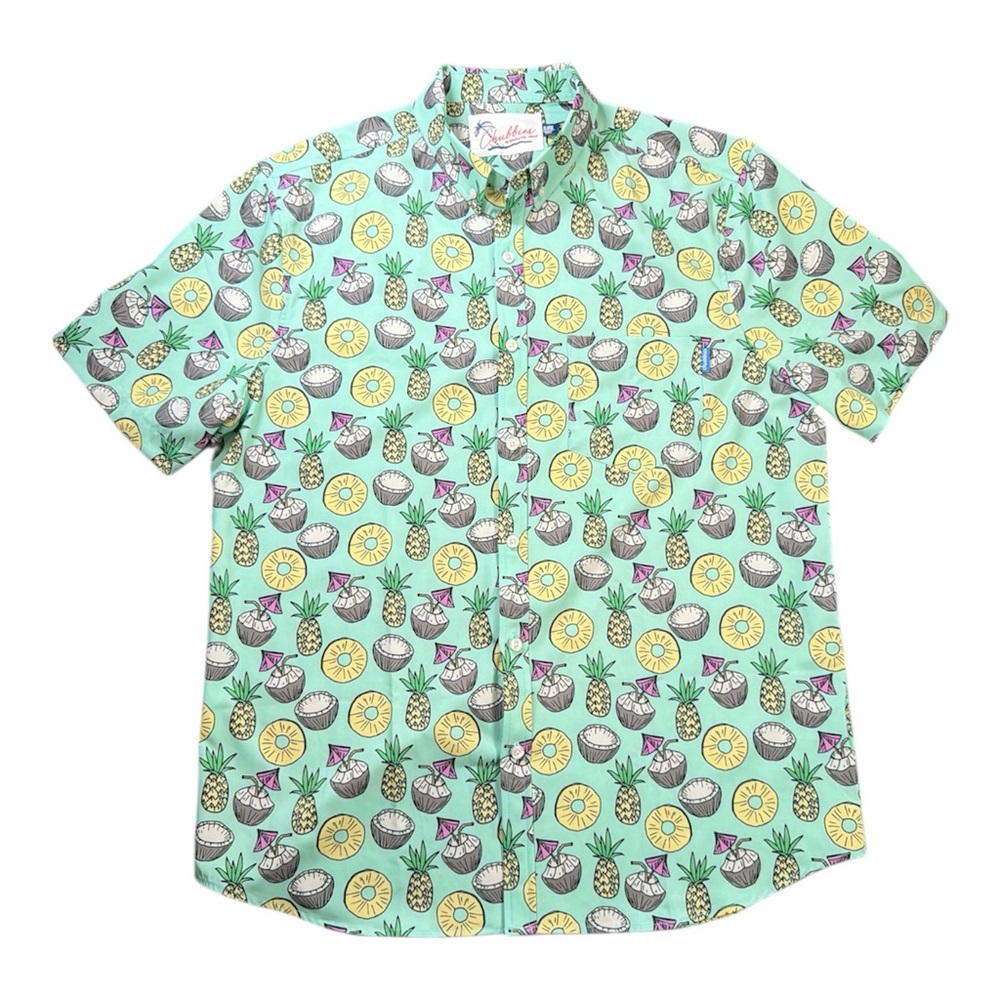 Chubbies Pineapple Coconut Button Up Stretch Shor… - image 3